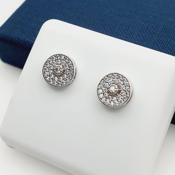 "925 Sterling Silver Plated CZ Earrings, INUS1BR169 - Picture 8 of 10